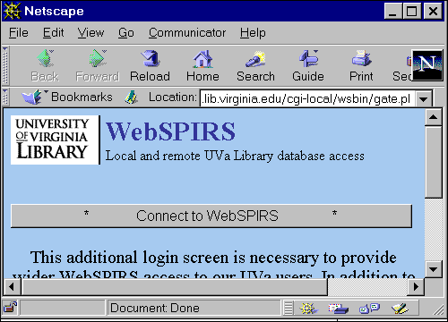The WebSPIRS gateway